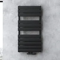 doporro Badheizkörper 500 x 1000 mm 1.000 W schwarz Mittelventil
