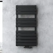 doporro Badheizkörper 500 x 1000 mm 1.000 W schwarz Mittelventil