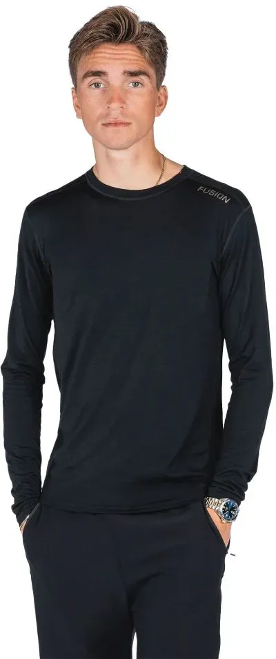 Fusion Herren Merino 150 LS schwarz