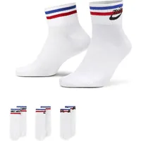Nike Everyday Essential Knöchelsocken White/Black/Game Royal/University Red 42-46