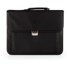 d & n Basic Aktentasche 5662-01 schwarz mit Laptopfach