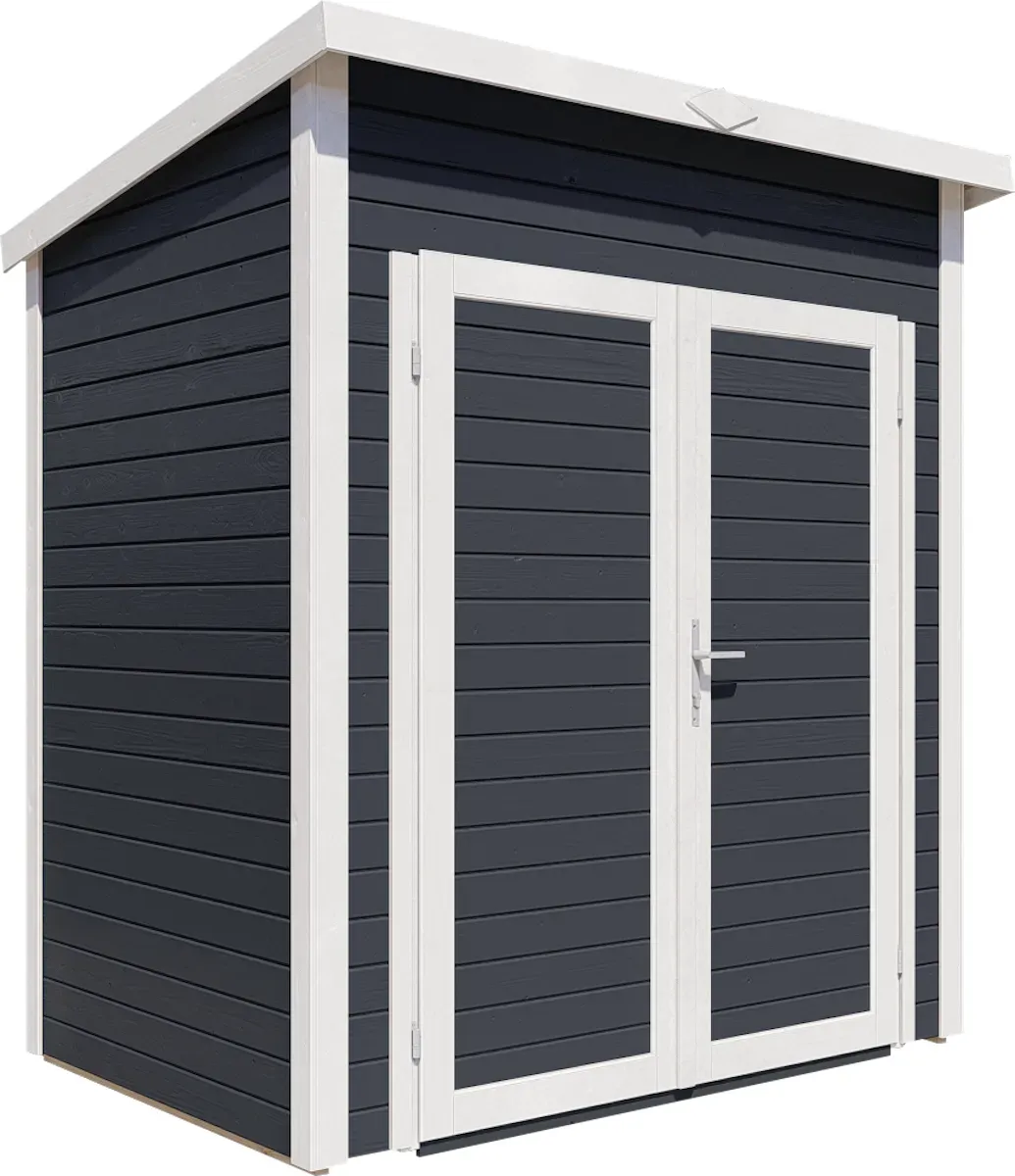 Bertilo Gerätehaus Timmo 1 - 19 mm anthrazit Timmo 1: 181x122 cm