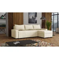 Fun Möbel Ecksofa Schlafsofa Sofa AGNETA LUX Stoff Lincoln