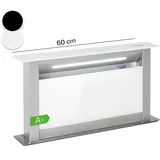 Klarstein Royal Flush Eco Dunstabzugshaube 60 cm 576 m3/h, A++ Weiß stainless_steel