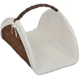 moebel-direkt-online Kaminholzkorb 64 x 44 cm braun