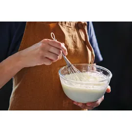 Pyrex runde Glasschüssel, ofen- und mikrowellengeeignet, 0,5 l, transparent