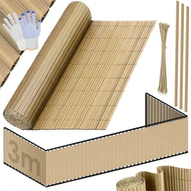 Kesser Balkonverkleidung 120 x 300 cm Braun PVC