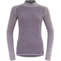 Devold kvitegga merino 230 cross neck unterhemd violett damen - L