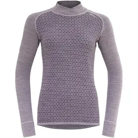 Devold kvitegga merino 230 cross neck unterhemd violett damen - L