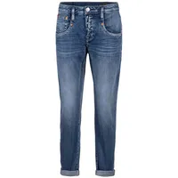 Herrlicher 7/8-Jeans »Shyra Cropped Denim Comfort«, mit halb verdeckter Knopfleiste