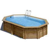 Gre Pool-Set, Kieferfarben - 395x136x620 cm