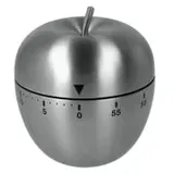 Metaltex Timer Apfelform Kurzzeitmesser 60 Min. Edelstahl