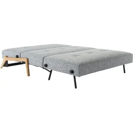Innovation Living Schlafsofa Cubed Eiche Stoff Grau Granit 160 cm