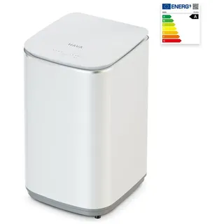 Tragbare Waschmaschine T02 3 kg – Vollautomatisch, 8 Programme, Heißwäsche 40/60 °C, Startzeitvorwahl, Kompakt - Weiß