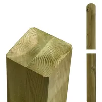 Plus Zaunpfosten 9 x 9 x 98 cm Natur/Holz