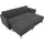 Atlantic Home Collection Hocker Mailo 88 x 45 x 69 cm Grau