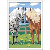 Ravensburger 28566 - Malen nach Zahlen, Glückliche Pferde