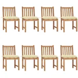 vidaXL Gartenstuhl 25 x 48 x 90 cm braun 8 St.