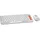Logitech POP Icon Combo, Tastatur und Maus Set, kabellos, White