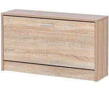FineBuy Schuhbank 80 x 47 x 24 cm grau / grau