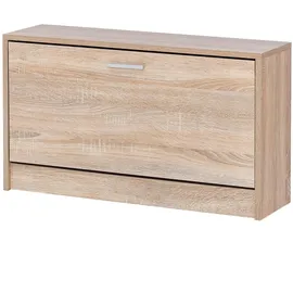 FineBuy Schuhbank 80 x 47 x 24 cm grau / grau