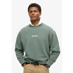 Superdry für Herren. M2013734A Lockeres Sweatshirt mit Rundhalsausschnitt und Mikro-Logo-Print
blau (M), Lässig, Baumwolle
