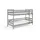 masseno Etagenbett SIMBA 80 x 190 cm Kiefer massiv grau