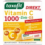 Taxofit Vitamin C 1000 + Zink + D3 Direkt Granulat 20 St.
