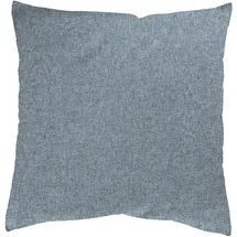 HOME WOHNIDEEN Kissenhülle HOME WOHNIDEEN "LUCIO" Gr. 1, blau (rauchblau), B:40cm L:40cm, Polyester, Polyester, Kissenbezüge, Kissenhülle
