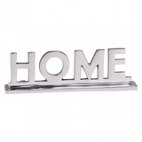 Wohnling Home Deko Schriftzug Design Wohnzimmer Ess-Tisch- Dekoration Wohnung Alu Aluminium Wohndeko