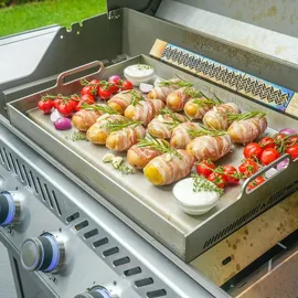 Grillrost.com Das Original Griddle 550 cm x 386 cm rostfrei Silber