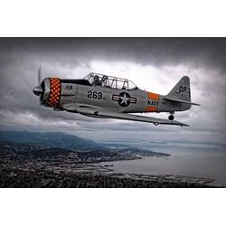 Fototapete PAPERMOON "Photo-Art THOMAS T, Flieger Vintage", bunt, B:3,50m L:2,60m, Vlies, Tapeten