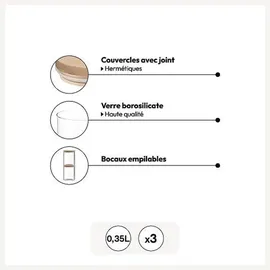 5 five simply smart Glasgefäß 350 ml 3 St.