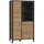 Forte High Rock Vitrine 86,3 x 40,2 x 152,3 cm schwarz