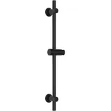 Görbach Duschset Edelstahl Duschstange mit Verstellbarer Duschkopfhalterung, Bohrlöcher-kompatible Wandhalterungen, Passend für Standard-Handbrausen, Brausestange 70 cm Schwarz