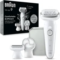 Braun Silk-épil 9 9-061 Weiß/Silber