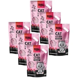 BUBU Pets Silikon-Zwischenlage Micro Pink Streu 6x7,2l