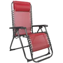 Mojawo Relaxsessel Klappbar Schwarz/Rot