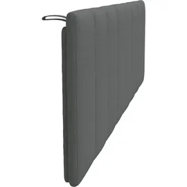 vidaXL Kopfteil-Kissen Hanko Dunkelgrau 160 cm Stoff