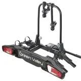 eBike Fahrradträger für Anhängerkupplung Fahrrad Heckträger Radträger - Tourer 2 - Alu Fahrradträger e-Bike für 2 Fahrräder - 60kg Zuladung - am Fahrzeug klappbar & abschließbar - kompaktes Faltmaß