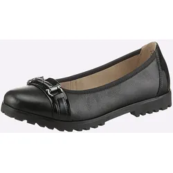 Slipper CAPRICE, Damen, Gr. 37, schwarz, Glattleder, Lackleder, sportlich, Schuhe
