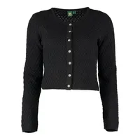 OS-TRACHTEN Strickjacke Quivun in schwarz | 42