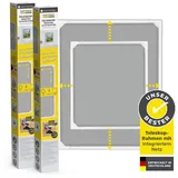 EasyMaxx Teleskop-Insektenschutzgitter 2er-Set 80 x 100 cm Weiß