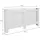 ECD Germany Heizkörperverkleidung Wabenmuster 152x19x82 cm Weiß