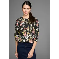 LAURA SCOTT Druckbluse, mit femininen Blumen-Print Laura Scott schwarz-geblümt