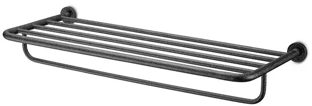 JEE-O Soho Handtuchablage, Hammerschlag schwarz matt, 701-0072  701-0072