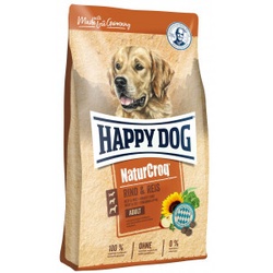 Happy Dog NaturCroq mit Rind und Reis Hundefutter 2 x 15 kg