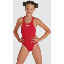 Arena Team Tech Solid Badeanzug Mädchen Swim-Tech Einfarbig - Red / White - 6-7 Jahre
