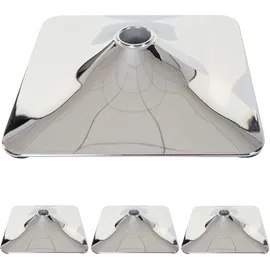 Mendler Fußteller 4er Set rechteckig Ø 37,5 cm