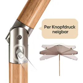 Sekey Balkonschirm Ø 200 cm Schwarz